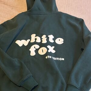 Like new white fox hoodie